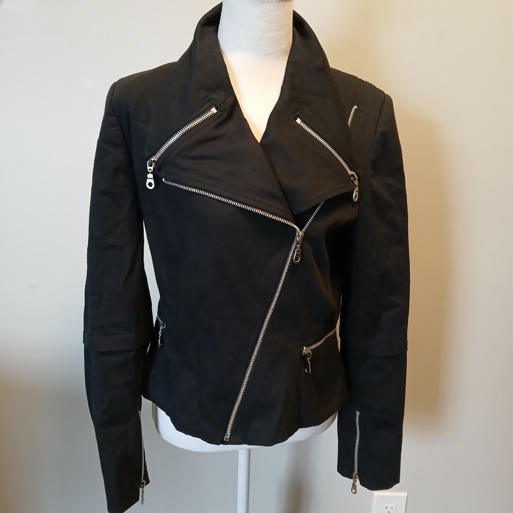 Women's Bern & Mort Cotton Moto Jacket Size 10